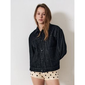 W Raw Denim Jaket_Black
