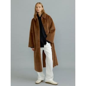 LUNGO single long coat [camel]