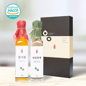 국산 저온압착 참기름 참깨 선물세트 3호(참기름250ml,볶음참깨120g)(+선물박스,쇼핑백)