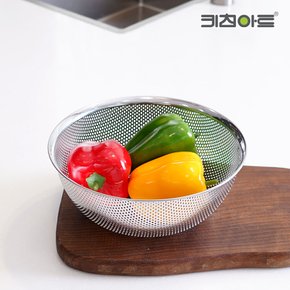 키친아트 스텐 채반 뜰채 원형 타공 바구니