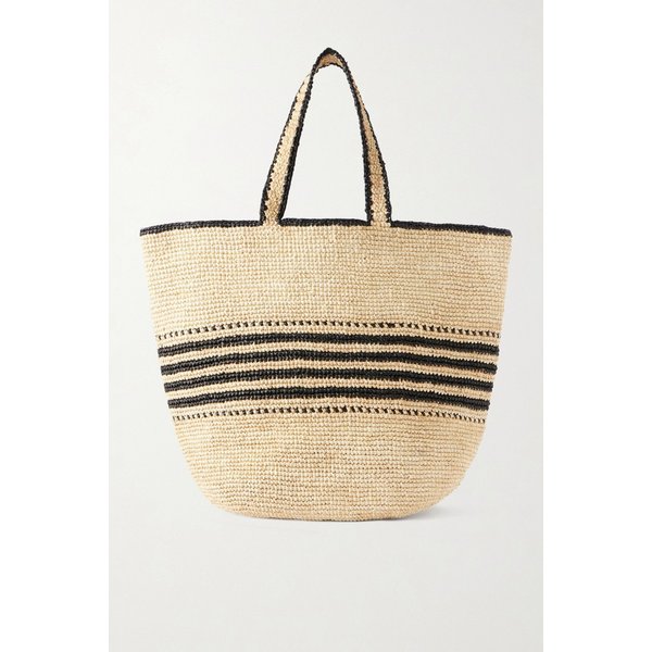 렘렘 미라 스트라이프 라피아 토트백 46376663163067791