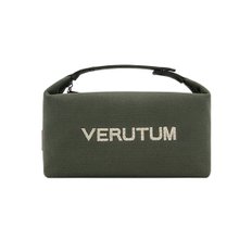 VGH4GB805U : VERUTUM 로고 카키 캔버스 파우치