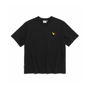 엔젤 와펜 반팔 티셔츠 - BLACK Z265UST020