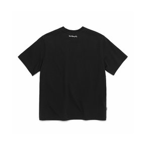 엔젤 와펜 반팔 티셔츠 - BLACK Z265UST020