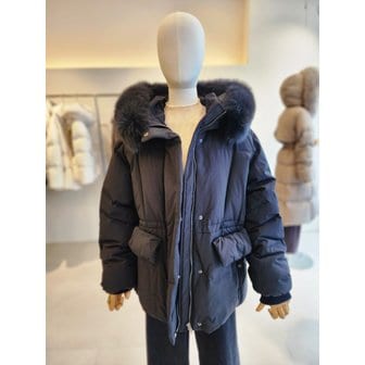 JJ지고트 [여주점] [JJ 지고트] 여성 폭스 퍼 후드 구스다운 점퍼 GRBA2PD301