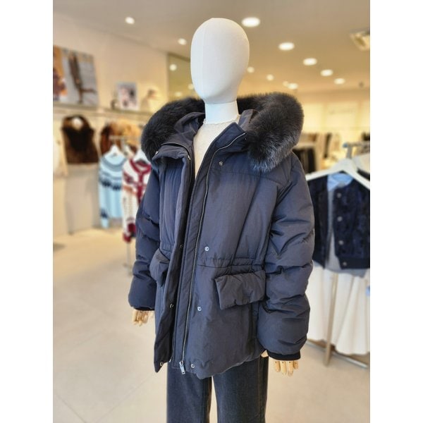 [여주점] [JJ 지고트] 여성 폭스 퍼 후드 구스다운 점퍼 GRBA2PD301