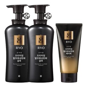 초의방 프리미엄 탈모증상케어 샴푸 490ml x2 + 헤어팩 300ml