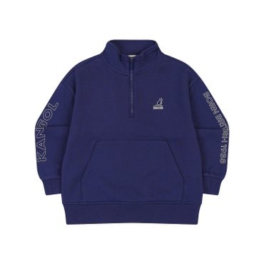 캉골키즈 레터링 포인트 하프 집업 스웻셔츠 RC 0207 퍼플 (ARCCMT02070PU)