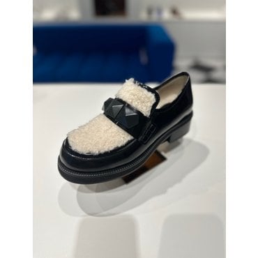 슈콤마보니 [김나영 착용]Polygon lining loafer(black)_DG1DW23526BLK