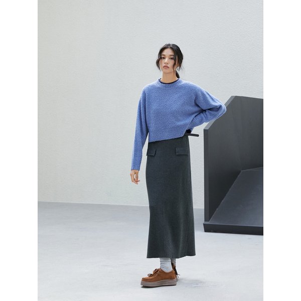 벨트 세트 맥시롱 니트스커트 AR4WSB21