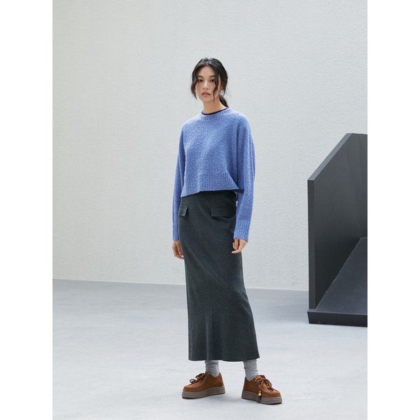 벨트 세트 맥시롱 니트스커트 AR4WSB21