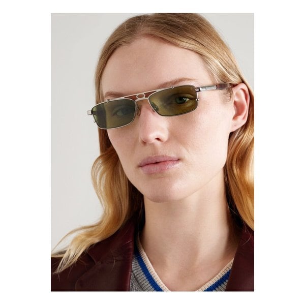 브루넬로쿠치넬리 팔로마 에비에이터 스타일 아세테이트 티타늄 선글라스 46376663162853150