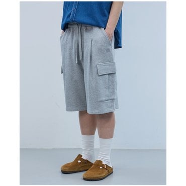 원더플레이스 [꼬모니노즈] 남녀공용 CARGO SWEAT HALF PANTS [4COLOR]