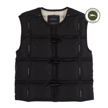 롱샴 [공식] 롱샴 FW25 슬리브리스 카디건 61444RSA001