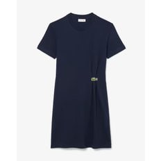 라코스테 25SS 여성 픽스드 크록 코튼 드레스 EF0583-55G166