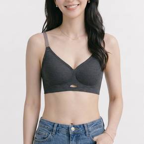 NU011 여성 편안한 데일리 노와이어 심리스 후크 브라 2P 세트