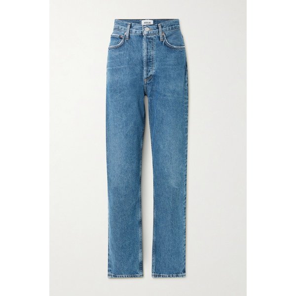 90s 미드라이즈 스트레이트 진 다크 데님 46376663162940558