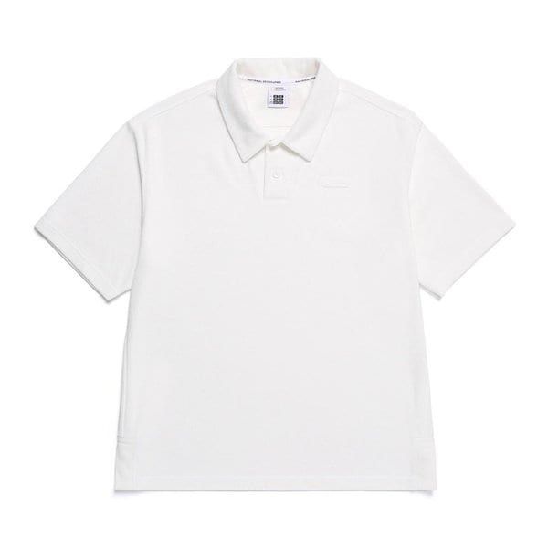 [여주점] N252MTS480 테리 세미오버핏 카라 티셔츠 IVORY