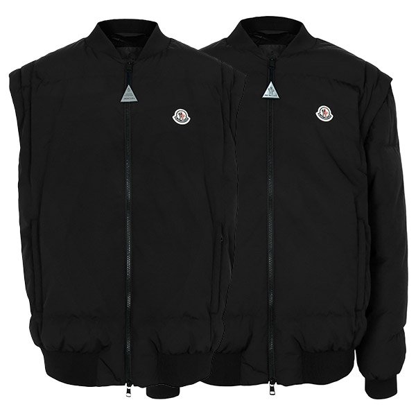 [부산점] 몽클레어 블랙 타쿠 디테처블 슬리브 구스 다운 집업 자켓 TAKU 1A00135 597W3 999