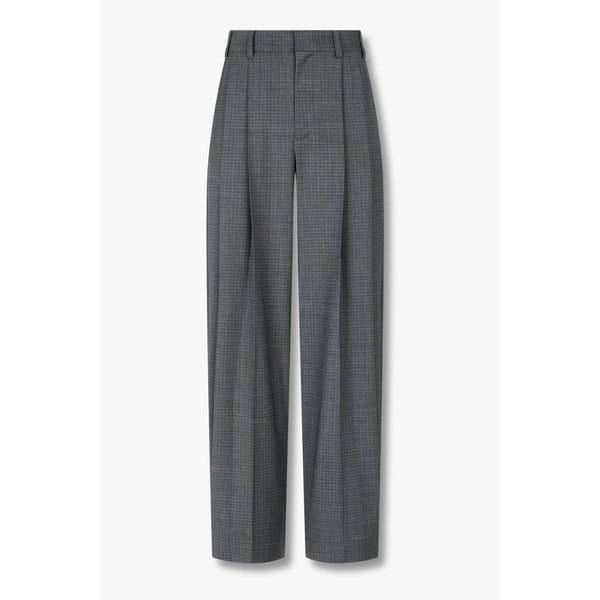 [UNISEX] 플리티드 체크 테일러드 팬츠 3625311002000