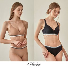 [Playtex] 플레이텍스 노와이어 볼륨업 4종 [베이지+블랙] PXW3O0204_T