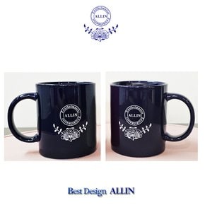 ALLIN 쯔비벨 세라믹 머그컵 딥블루 2P