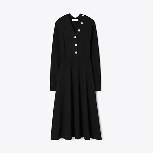 [SSG단독40%]토리버치 울 셔츠드레스 - 블랙