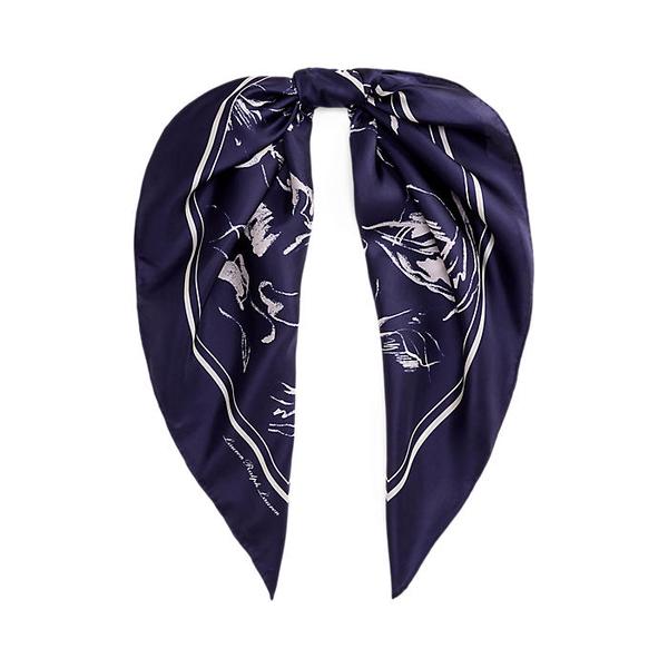 플로럴 실크 스퀘어 스카프(WALRHGS0J320445410)