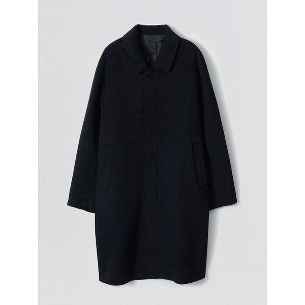 Cashmere Blend Handmade Mac Coat_Navy