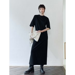 COMFY JERSEY LONG DRESS(BLACK)