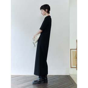 COMFY JERSEY LONG DRESS(BLACK)