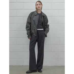 DOUBLE WAIST WIDE PANTS NV