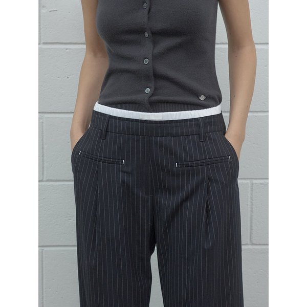 DOUBLE WAIST WIDE PANTS NV