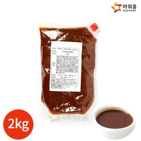 아워홈 행복한맛남 얼큰한맛 생라멘 소스 2kg x 1봉