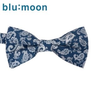 [blumoon] 블루문 넥타이 - 페이즐리 블루 보타이