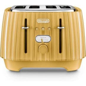 영국 드롱기 토스터 DeLonghi Ballerina Toaster 4 Slot Reheat 5 브라운ing Settings Defrost a