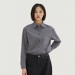 (QR) 여성 오버핏 체크 셔츠_SPYCF49G94