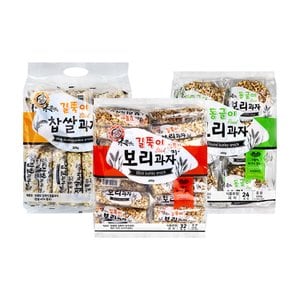  엉클팝 보리과자 동글이1+길쭉이1+찹쌀과자1 (총3봉)