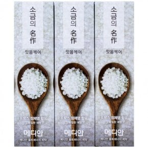 메디안 실용적인 솔트에너지 치약 120g x 3개입-잇몸케어