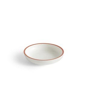 헤이 HAY Sobremesa Serving Bowl S 소브레메사 서빙 볼 스몰 화이트 / 레드 림