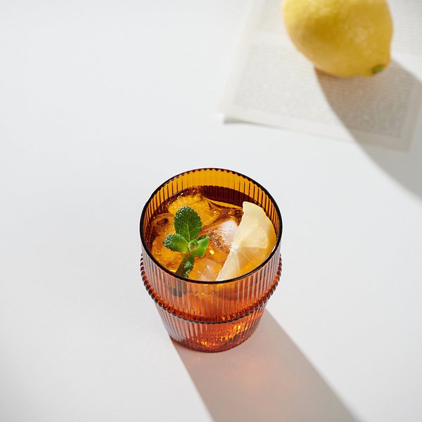 라인 스태킹 내열 유리잔 330ml 엠버 J70N901332800