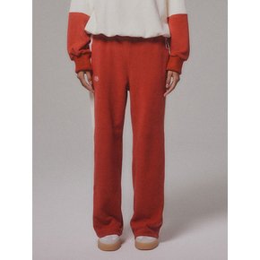 Fleece Track Wide Pants_Red