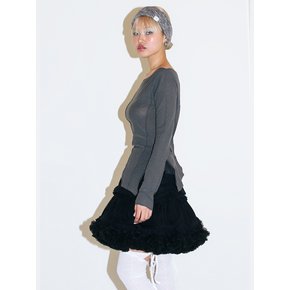 UNBALANCE OFF SHOULDER TOP_CHARCOAL