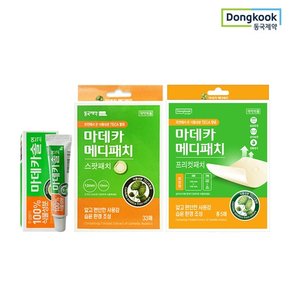 마데카솔 연고 1개+ 메디패치 스팟 33매 1개+마데카 메디패치 프리컷패치 혼합형 5매 1개