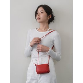 Two-pocket Mini Bag - Red