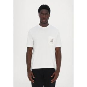 Armani Exchange 아르마니 익스체인지 티이 - 기본 티셔츠 오프 화이트 6768282