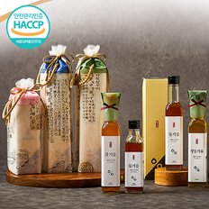 국산 저온압착 들기름 단품 선물세트 1호(170ml)(+한지포장,손잡이)