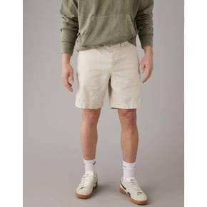 4841172 American Eagle Outfitters AE Flex 9 Weekend Linen-Blend Short