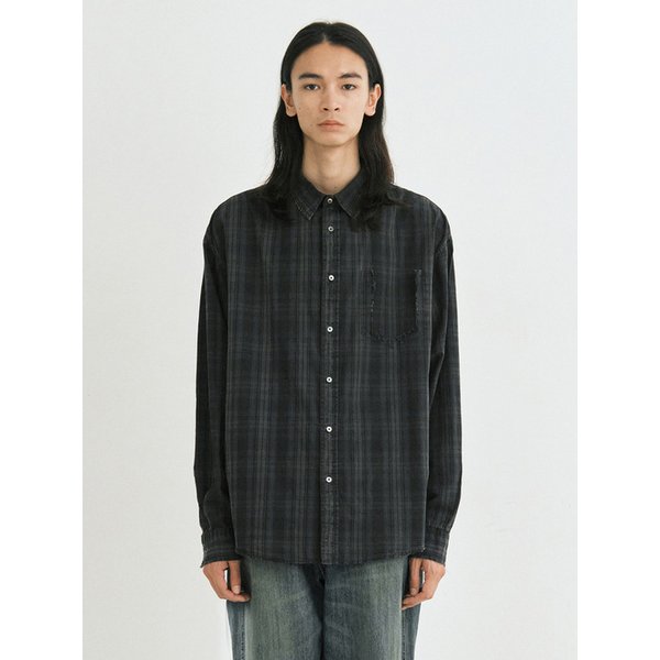 Old days vtg check shirt (vtg green)