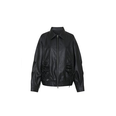 페인오어플레져 CIELO LEATHER JACKET black